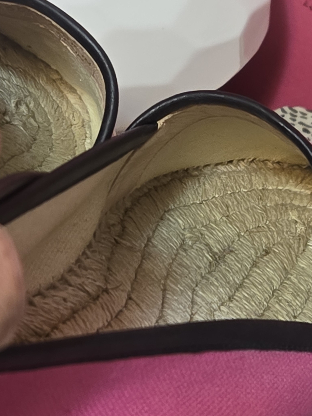 EUC GuccI Pilar Pink Canvas Logo Espadrilles Size 10 USA - Picture 6 of 12